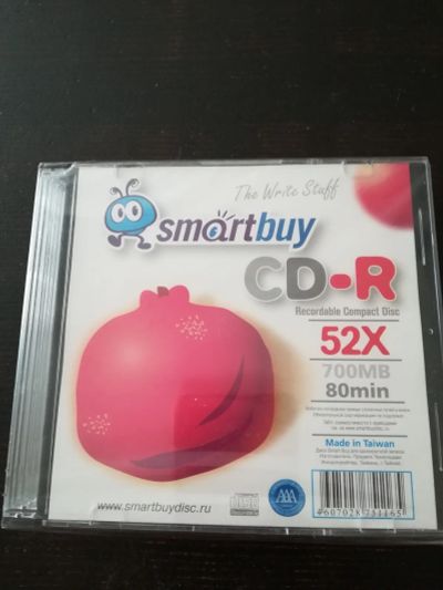 Лот: 19325578. Фото: 1. Диски CD-R Smartbuy упаковка 5... CD, DVD, BluRay