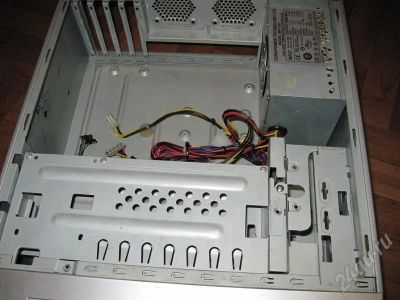 Лот: 641902. Фото: 1. Корпус microATX с БП 200W. Убитый... Корпуса, блоки питания