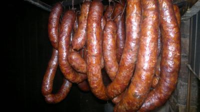 Лот: 5929956. Фото: 1. сыро копчёная колбаса. Мясо, птица, яйцо