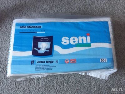 Лот: 8447121. Фото: 1. Памперсы seni standard extra large... Реабилитация, уход за больными