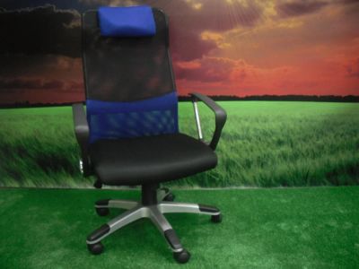 Лот: 8268848. Фото: 1. офисное кресло Y- 90 (черно синие... Стулья и кресла офисные