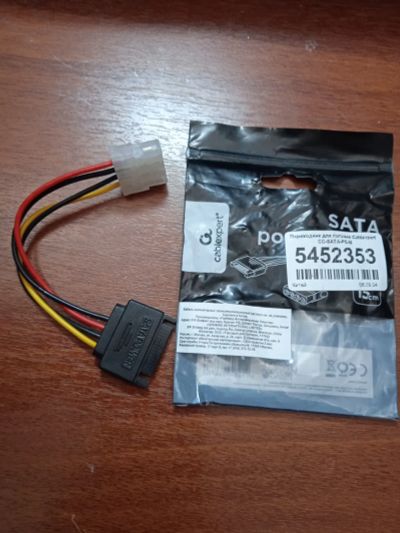 Лот: 24294711. Фото: 1. Кабель Cablexpert CC-SATA-PS-M... Шлейфы, кабели, переходники