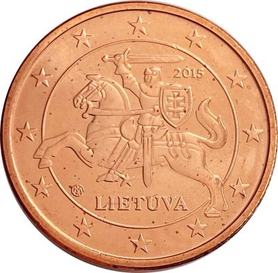 Лот: 21384347. Фото: 1. 5 евроцентов 2015 Литва (5 euro... Другое (коллекционирование, моделизм)