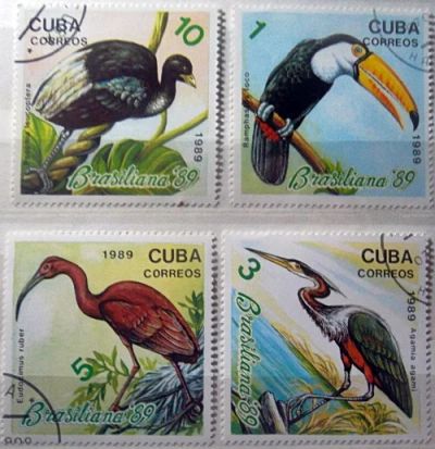 Лот: 11547957. Фото: 1. Марки - Фауна. Куба. Птицы.Серия... Марки