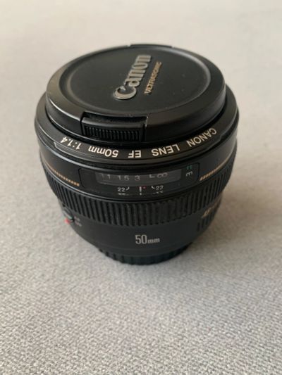 Лот: 17161116. Фото: 1. Объектив canon EF 50mm f/1.4. Объективы