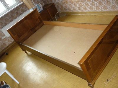 Лот: 2828205. Фото: 1. Кровать длина 196 см, ширина 91... Кровати