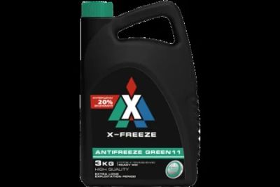 Лот: 18584556. Фото: 1. Антифриз x-freeze green 3 кг 000018738. Масла, жидкости