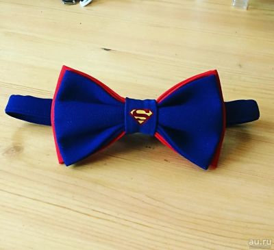 Лот: 8292907. Фото: 1. Галстук-бабочка "Superman". Другое (ручная работа)