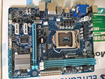 Лот: 17488203. Фото: 1. Плата Gigabyte GA H61M-HD2 1155... Материнские платы