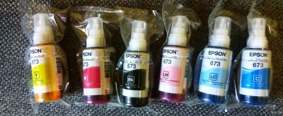 Лот: 15997590. Фото: 1. Комплект Чернил Epson T673K (BK... Картриджи, расходные материалы