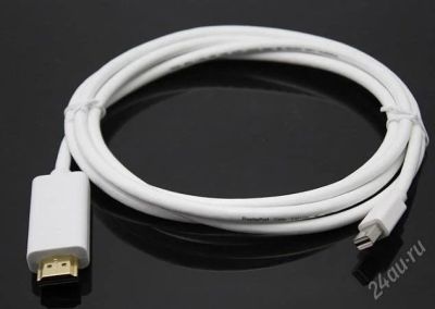 Лот: 2650720. Фото: 1. Mini DisplayPort to HDMI Cable... Шнуры, кабели, разъёмы