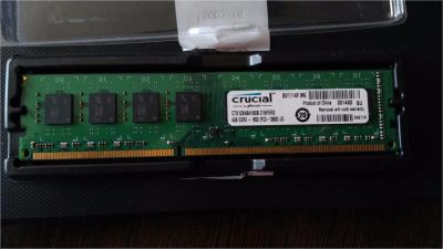 Лот: 10190087. Фото: 1. Crucial DDR3 4GB PC3-1600 CT51264BA160B... Оперативная память