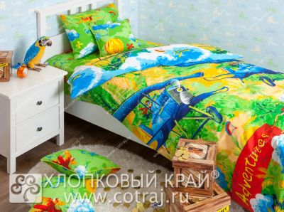 Лот: 6091861. Фото: 1. КПБ детский 1,5сп. "Хлопковый... Постельное бельё