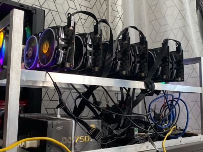 Лот: 18010533. Фото: 1. Майнинг ферма риг 6 карт Rx 580... Майнинг фермы, товары для майнинга