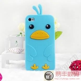 Лот: 2371433. Фото: 1. чехол для iphone 5 утка голубая. Чехлы, бамперы