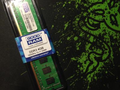 Лот: 4288956. Фото: 1. Goodram DDR3 4096MB 1600MHz, 1x4GB... Оперативная память