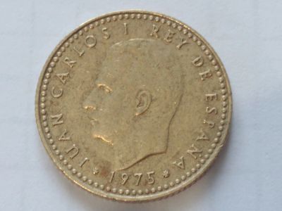 Лот: 15618099. Фото: 1. Испания 1 песета 1975 год (лот... Европа