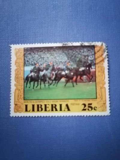 Лот: 23913457. Фото: 1. Спорт. Конные скачки. Либерия. Марки