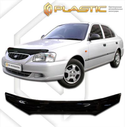 Лот: 13002592. Фото: 1. Дефлектор капота Hyundai Accent... Детали тюнинга