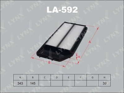 Лот: 13357247. Фото: 1. Lynx LA-592 Воздушный фильтр. Расходные материалы
