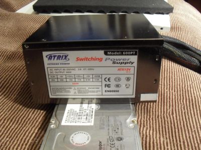 Лот: 5394068. Фото: 1. Блок питания Atrix 600PT 500W. Корпуса, блоки питания