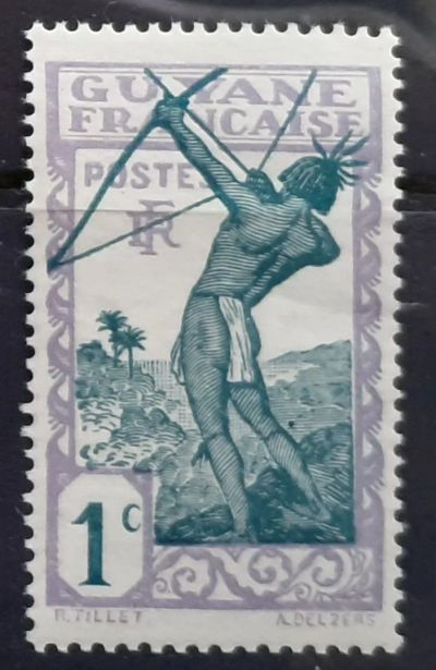 Лот: 25050073. Фото: 1. Марка. Фр. Гайяна. 1929 г. Марки