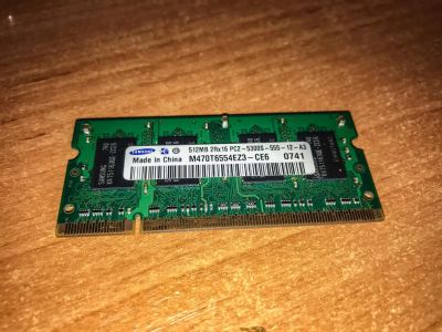 Лот: 9173645. Фото: 1. Samsung SO-DIMM 512MB PC2-5300S. Оперативная память