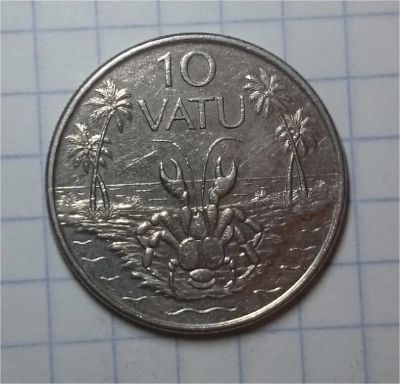 Лот: 10411776. Фото: 1. 10 вату Вануату. Австралия и Океания