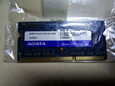 Лот: 18454023. Фото: 1. DDR3 133(9) 2GX8 SO-DIMM (не работает... Оперативная память