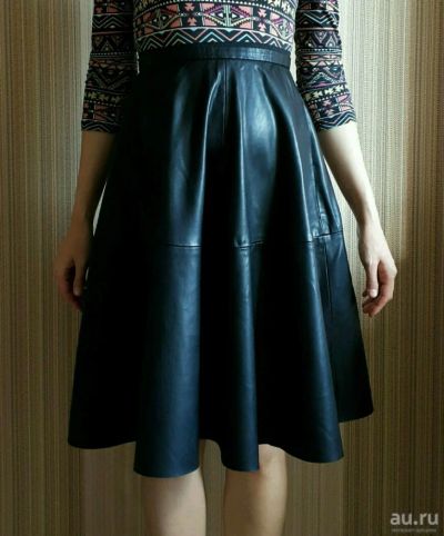Лот: 10385679. Фото: 1. Юбка Zara, кожзам, 42 размер. Юбки