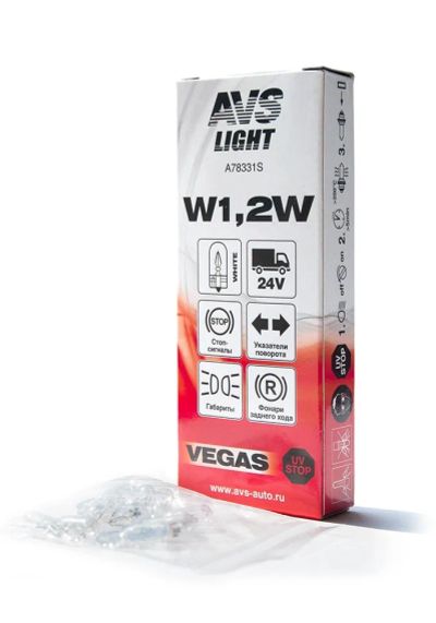 Лот: 20584467. Фото: 1. Лампа AVS Vegas 24V. W1,2W(W2... Оптика и освещение
