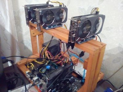 Лот: 9957126. Фото: 1. ферма для майнинга - 4 GTX 1060... Майнинг фермы, товары для майнинга