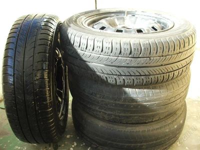 Лот: 850535. Фото: 1. Летняя резина r14/185/65 на штампованых... Шины на дисках