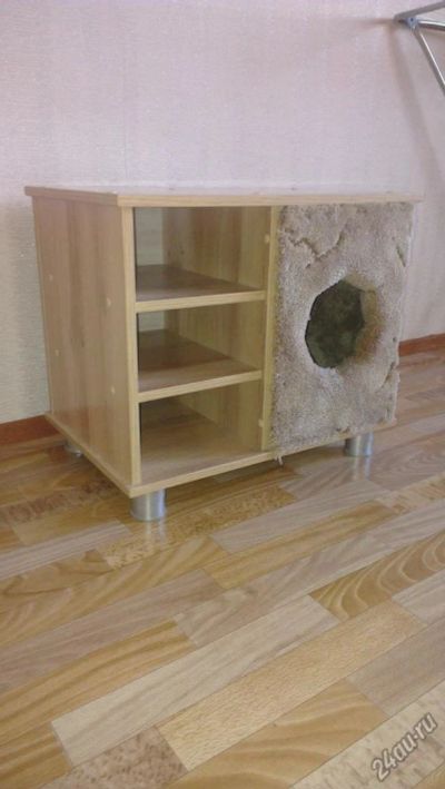 Лот: 6715089. Фото: 1. Тумбочка + домик для кота :). Тумбы