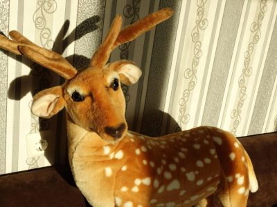 Лот: 6379164. Фото: 1. Большая новая мягкая игрушка Олень. Мягкие