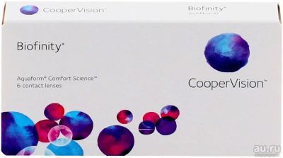 Лот: 8365554. Фото: 1. CooperVision Biofinity (6 линз... Контактные линзы