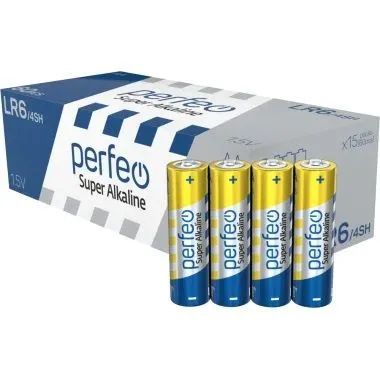 Лот: 25795165. Фото: 1. Батарейка PERFEO LR06 4SH Super... Батарейки, аккумуляторы, элементы питания
