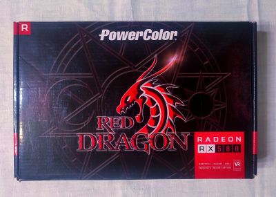 Лот: 18629563. Фото: 1. RX 580 8 Gb PoweColor Red Dragon. Видеокарты