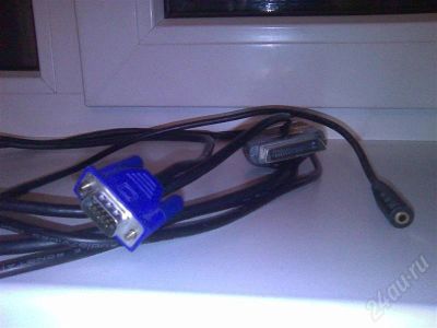 Лот: 587216. Фото: 1. VGA кабель XBOX 360 Ручной работы... Запчасти для игровых приставок, консолей