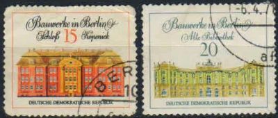 Лот: 19830594. Фото: 1. 1971. ГДР. Знаменитые здания в... Марки
