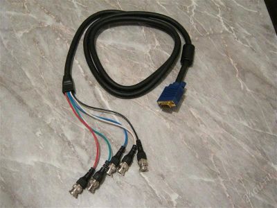 Лот: 2456970. Фото: 1. кабель VGA-BNC. Шлейфы, кабели, переходники