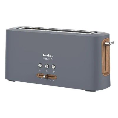 Лот: 25748436. Фото: 1. Тостер Tesler TT-140 Grey. Кухонная