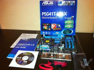 Лот: 1539014. Фото: 1. ASUS P5G41T-M LX (RTL) LGA775... Материнские платы