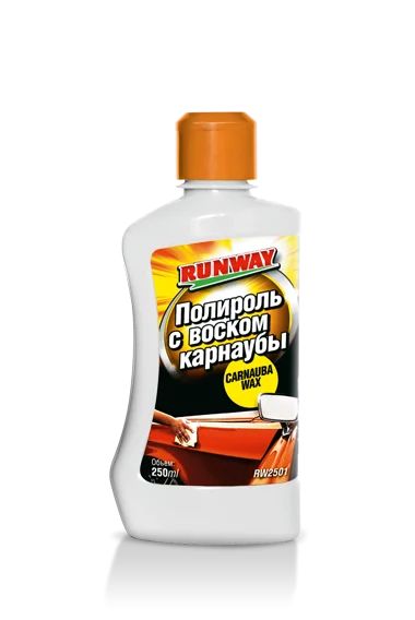 Лот: 12938062. Фото: 1. RUNWAY Полироль с воском карнаубы... Средства по уходу