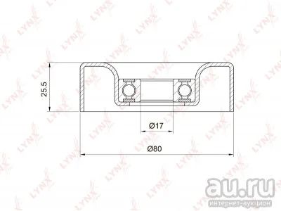 Лот: 17645550. Фото: 1. Ролик натяжителя PB5002 LINX 38942-PHM-004... Двигатель и элементы двигателя