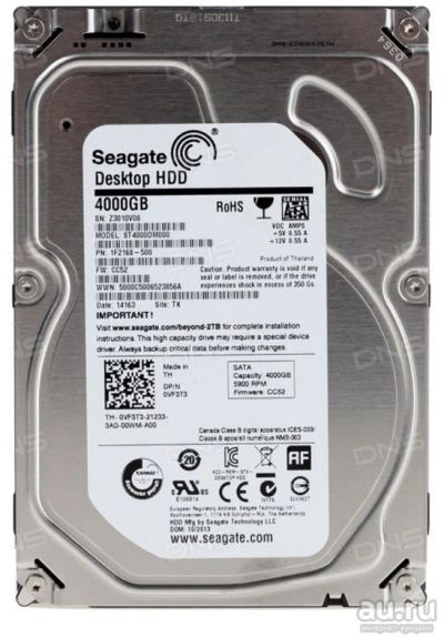 Лот: 8304615. Фото: 1. Жесткий диск 4Tb Seagate Desktop... Жёсткие диски (HDD)