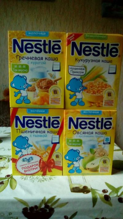 Лот: 7566355. Фото: 1. Каша Nestle. Детское питание