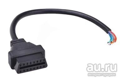 Лот: 14601402. Фото: 1. Разъём OBD II с проводом (мама... Диагностическое оборудование, измерительный инструмент