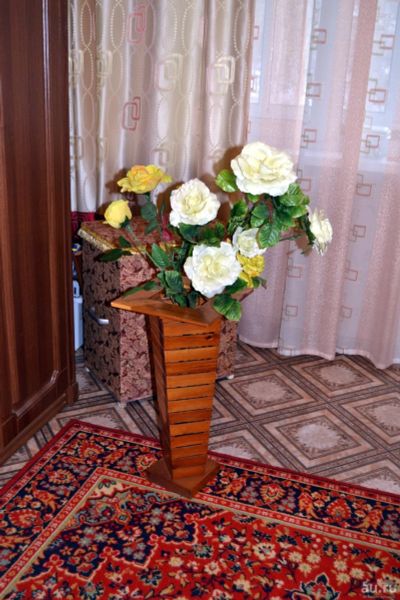 Лот: 17412799. Фото: 1. Ваза декоративная, самодельная... Вазы