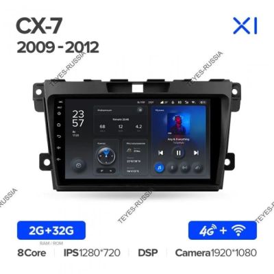 Лот: 20759440. Фото: 1. Магнитола Teyes X1 Mazda CX-7... Автомагнитолы